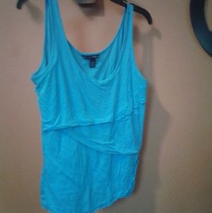 Banana republic layered tank blue sz L